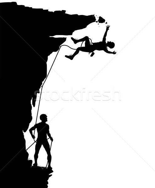 Climber fall Stock photo © Tawng