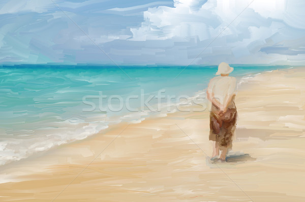 Beachcombing Stock photo © Tawng