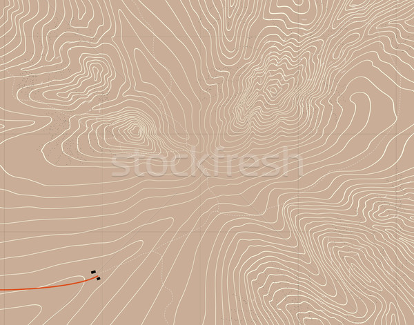 Montagne contours générique contour carte [[stock_photo]] © Tawng