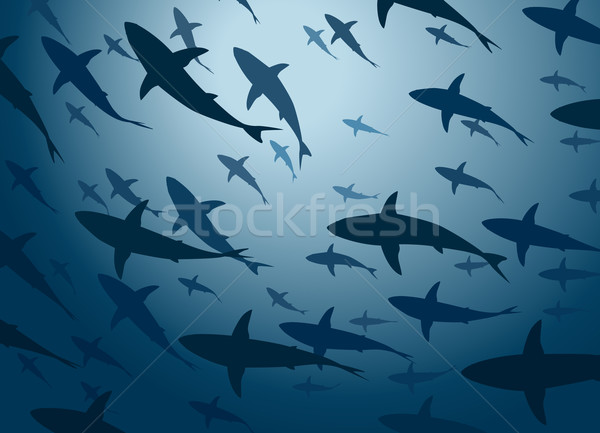 Shark school Stock photo © Tawng