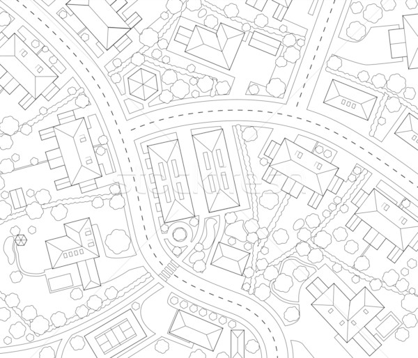 Neighborhood outline Stock photo © Tawng