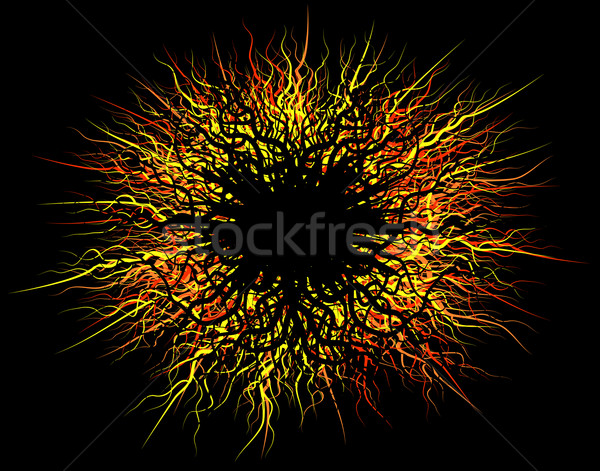 Stockfoto: Ader · banner · abstract · vurig · bal