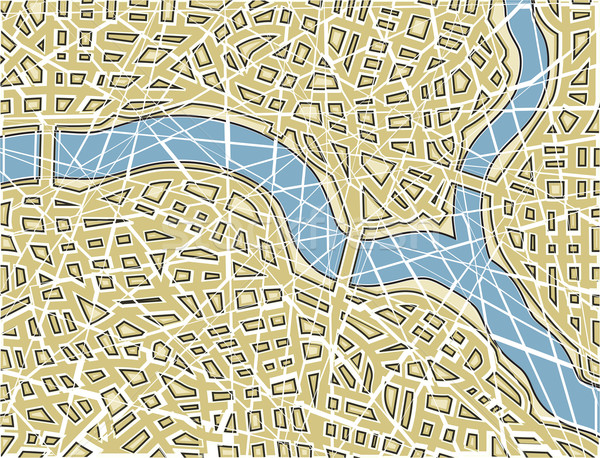 Fractured map Stock photo © Tawng