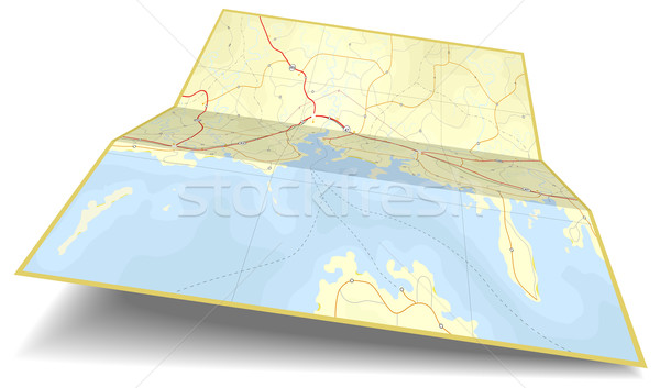 Map folding Stock photo © Tawng