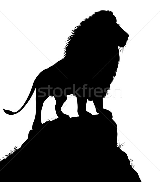 Majestic lion Stock photo © Tawng