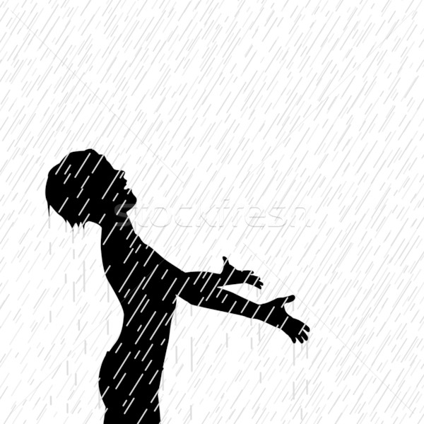 Rain boy Stock photo © Tawng