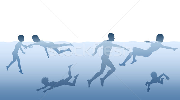 Stock photo: In the water