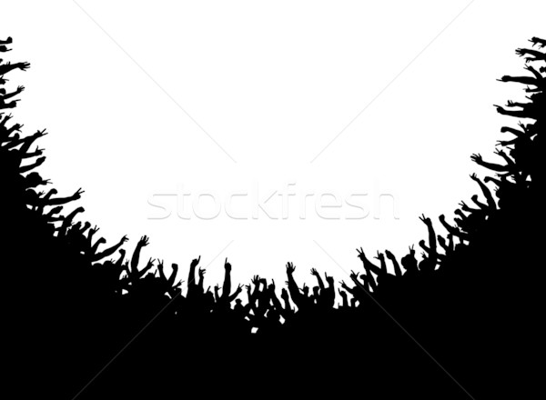толпа амфитеатр вектора передний план иллюстрация Сток-фото © Tawng