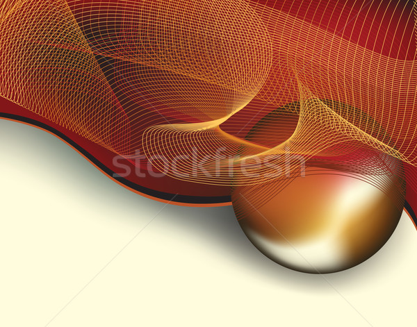 Resumen gradiente rojo neto esfera Foto stock © Tawng