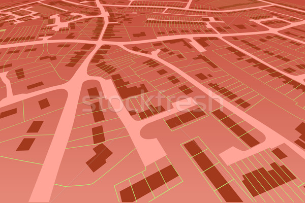 Streetmap perspective Stock photo © Tawng