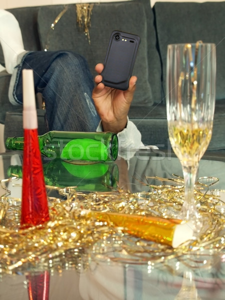 Nuevos año instagram estilo foto celebración Foto stock © tdoes