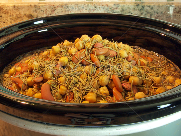 beans in crock pot Stock photo © tdoes