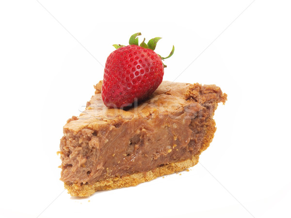 Stok fotoğraf: çikolata · cheesecake · dilim · çilek · beyaz · renkli