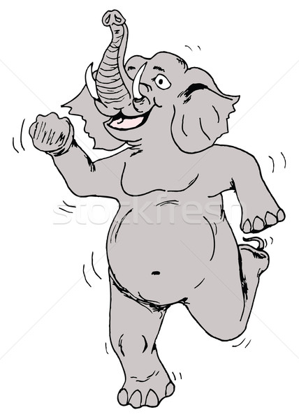 Stock photo: dancing elephant