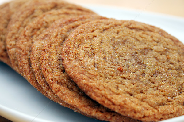 Zucker Cookies Zeile brauner Zucker home Stock foto © TeamC