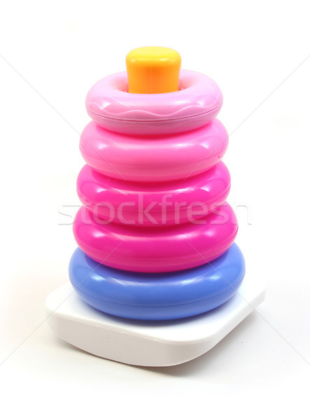 Isolated Toy Stacking Rings Stock photo © TeamC