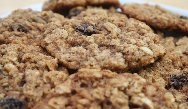 Haferflocken Rosine Cookies home Stock foto © TeamC