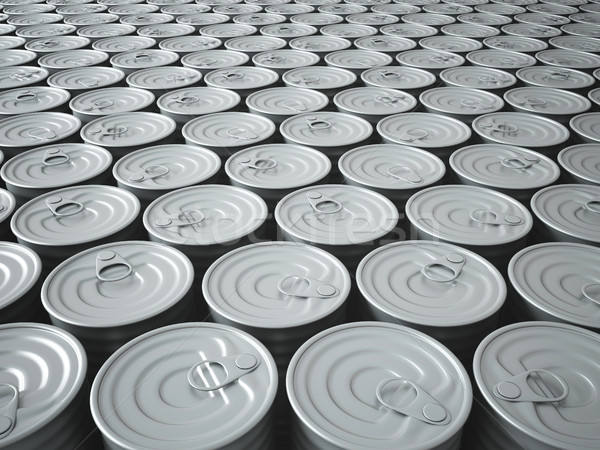 Endless Stockpile of Tin Cans Stock photo © TeamC