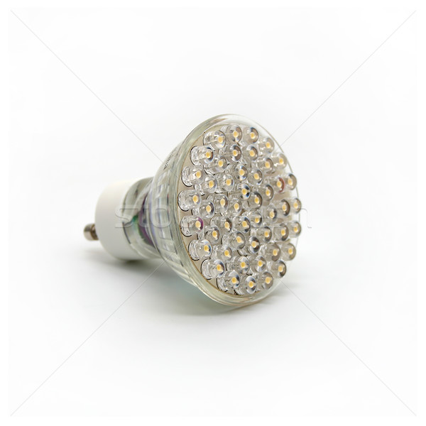 Isoliert Glühlampe modernen weiß Technologie grünen Stock foto © TeamC