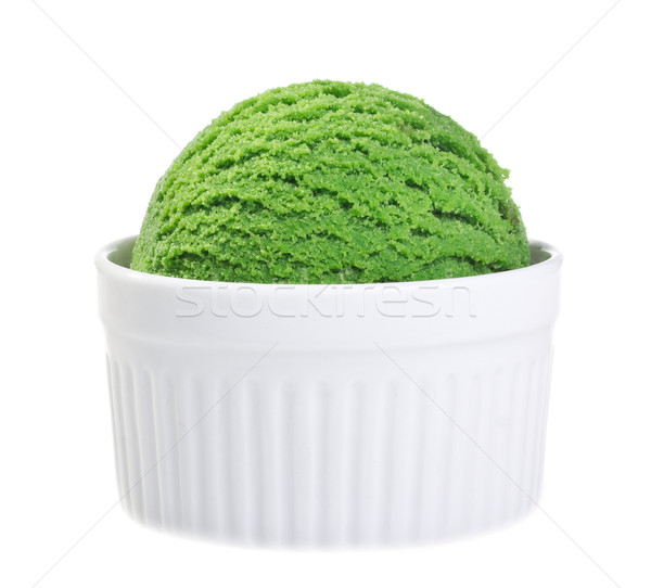 Crème glacée isolé blanche alimentaire fond crème Photo stock © tehcheesiong