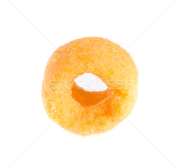 Cheesy ring isolated on white background. Stock photo © tehcheesiong