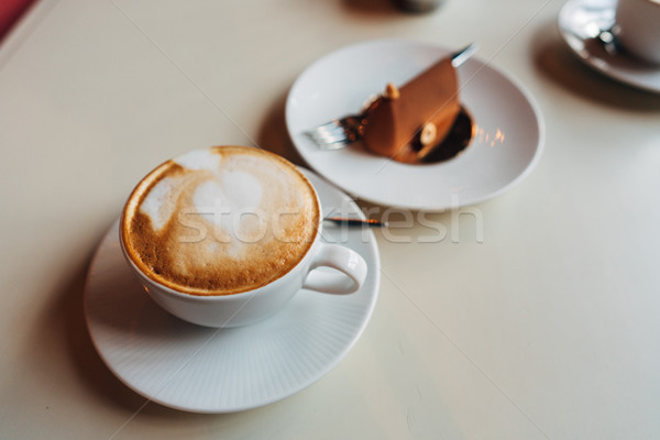 Mesa caliente café alimentos fondo Foto stock © tekso
