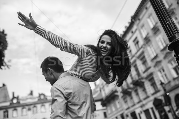 Couple  in the city Stock photo © tekso