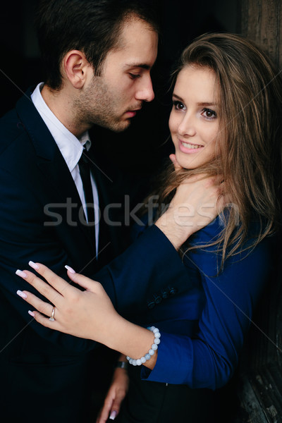 Człowiek kobieta stosunku szczęśliwy model para Zdjęcia stock © tekso