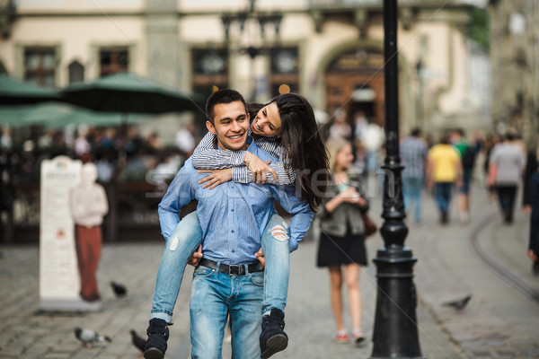 Couple  in the city Stock photo © tekso