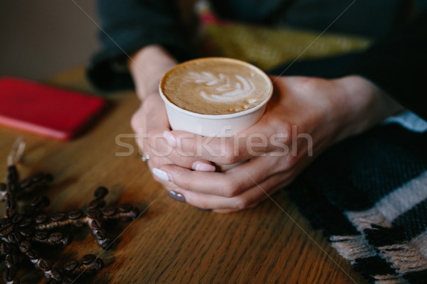 Stock photo: Coffee for you with love