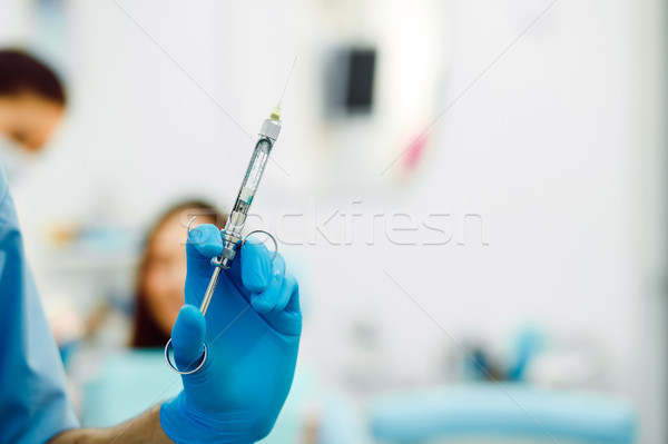 牙科 麻醉 病人 助理 牙科醫生 診所 商業照片 © tekso