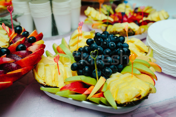 Assortment of exotic fruits Stock photo © tekso