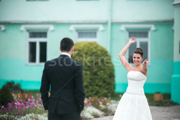 Beautiful wedding couple Stock photo © tekso