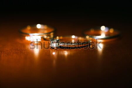 Nice wedding rings Stock photo © tekso