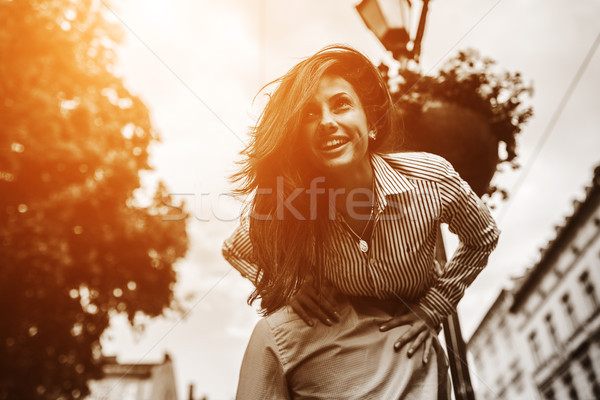 Couple have fun in the city Stock photo © tekso