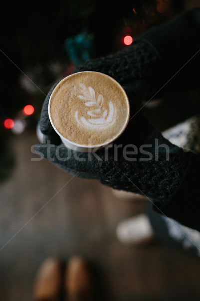 Café amor alguém bebida quente novo Foto stock © tekso
