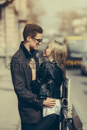 Young beautiful couple Stock photo © tekso