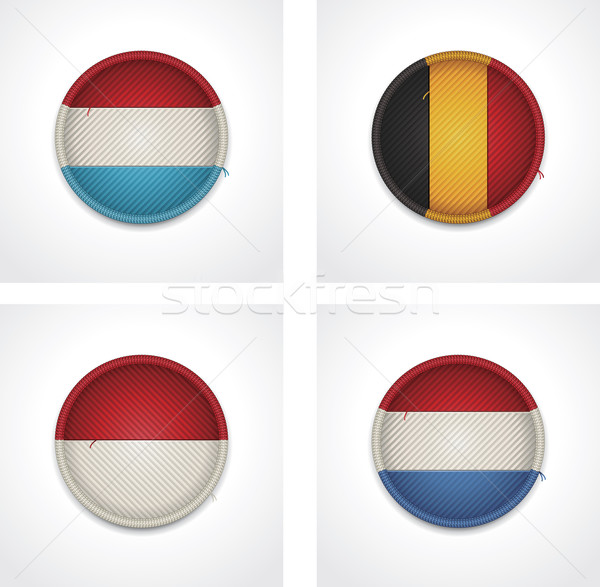 Vetor bandeiras países tecido conjunto Foto stock © tele52