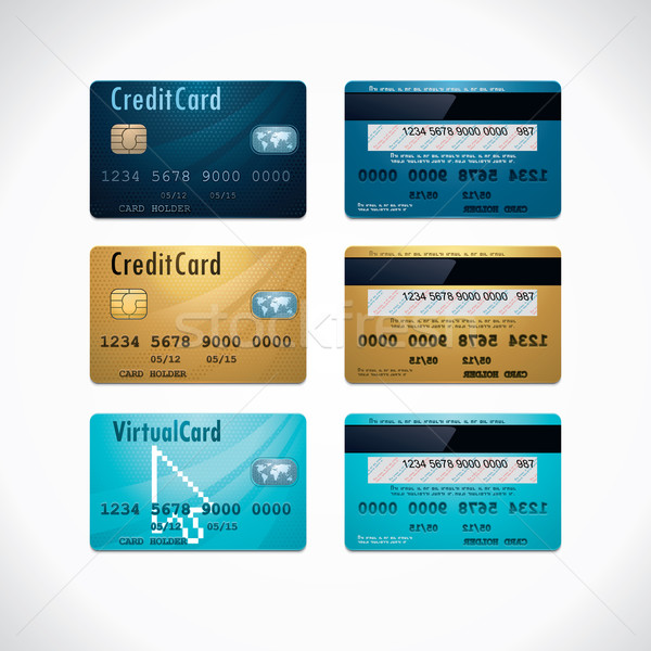 Vector credit cards  Stock photo © tele52