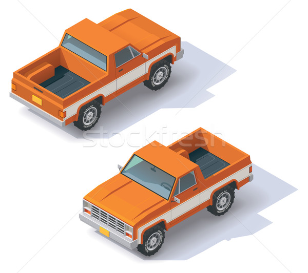 Vector isometric pickup Stock photo © tele52