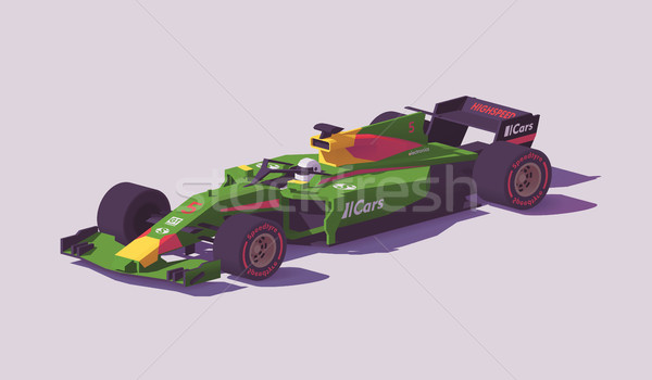 Vettore basso formula Racing auto verde Foto d'archivio © tele52