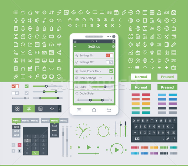 Operating system interface elements Stock photo © tele52