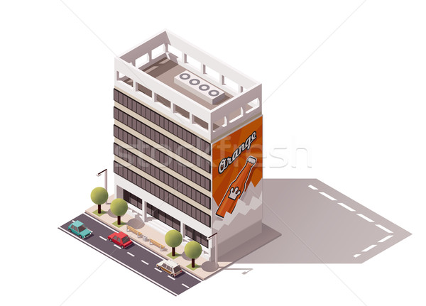 Vector isometric building Stock photo © tele52