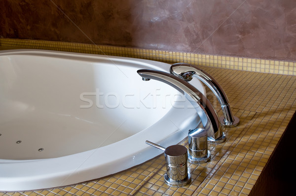 Hotel bañera detalle casa bano blanco Foto stock © tepic