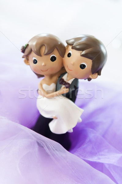Mariage cute couple fête amour fond Photo stock © tepic