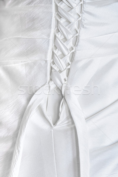 Encaje vestido de novia blanco nina boda Foto stock © tepic