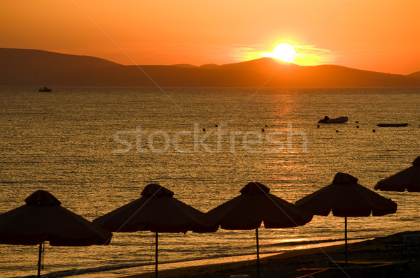 Sunset over the Beach Stock photo © tepic
