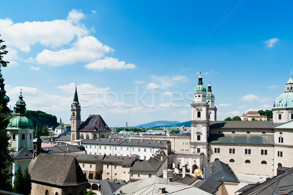 Roofes of Salzburg Stock photo © tepic