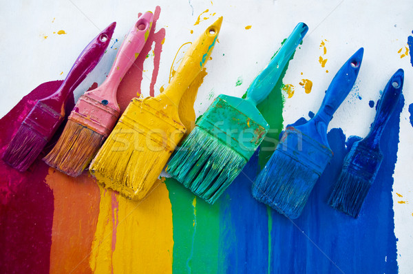 Colorful Brushes Stock photo © tepic