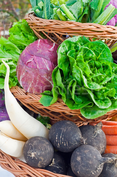 Cesta completo hortalizas colorido fitness fondo Foto stock © tepic